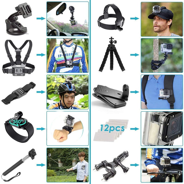 Kit de Accesorios para Cámara de Acción