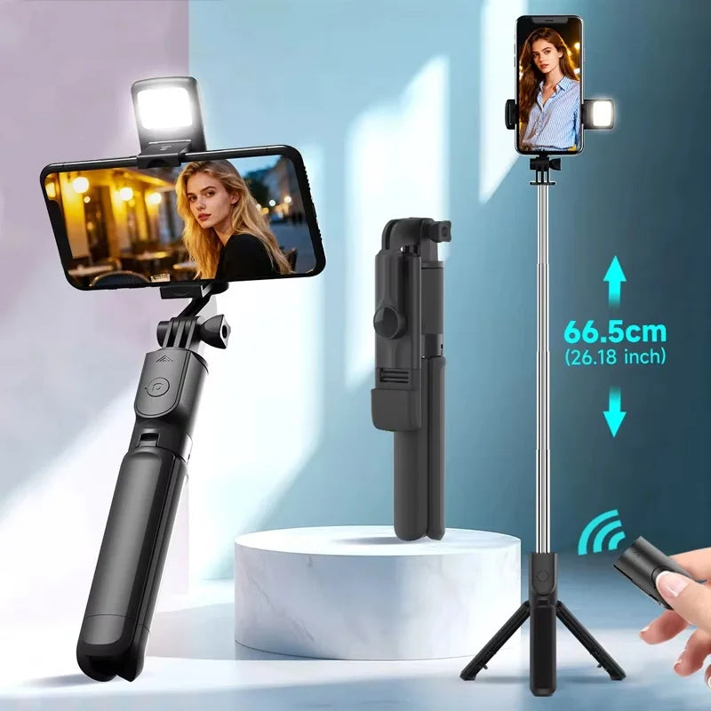 Trípode Selfie con Luz LED