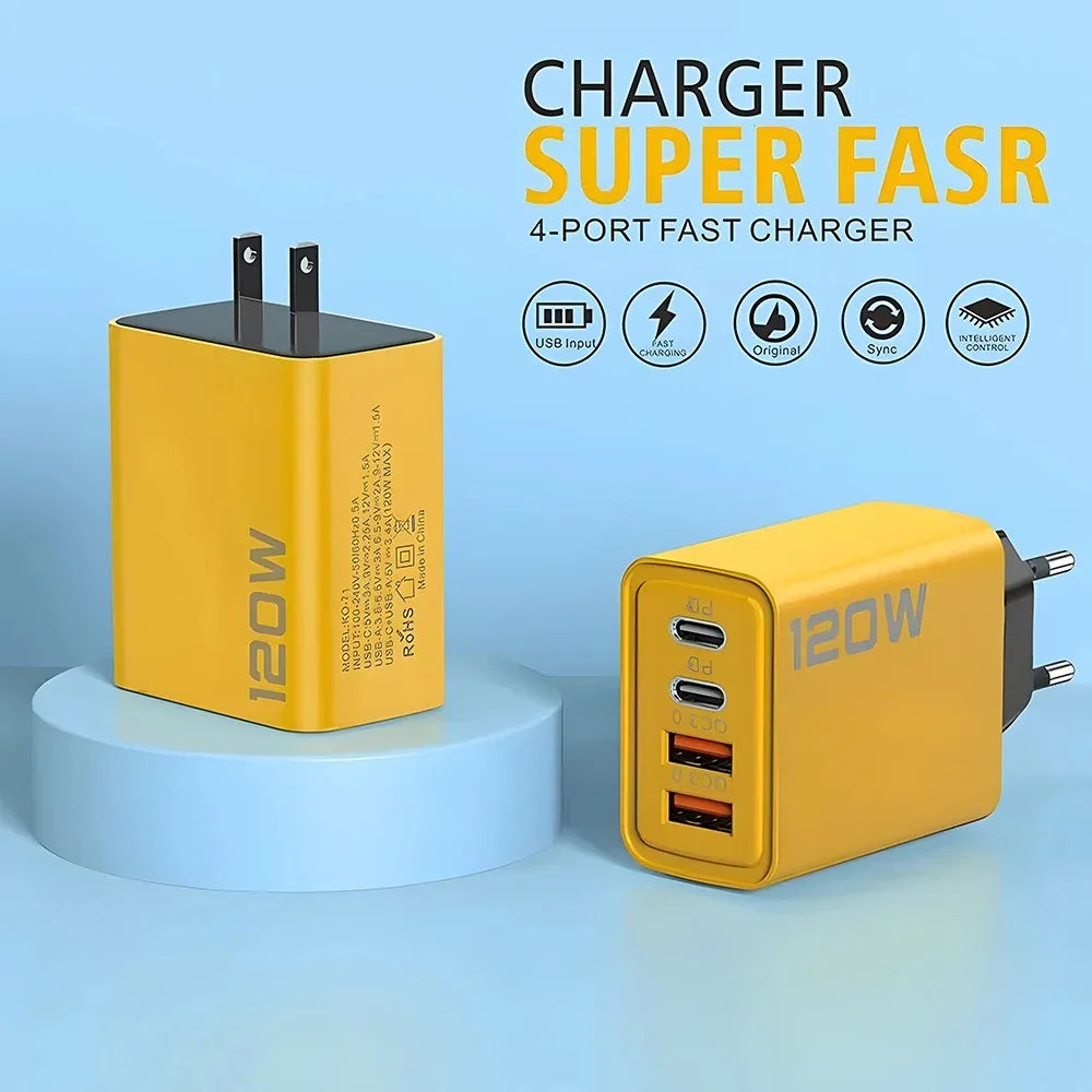 Cargador Rápido USB C 120W